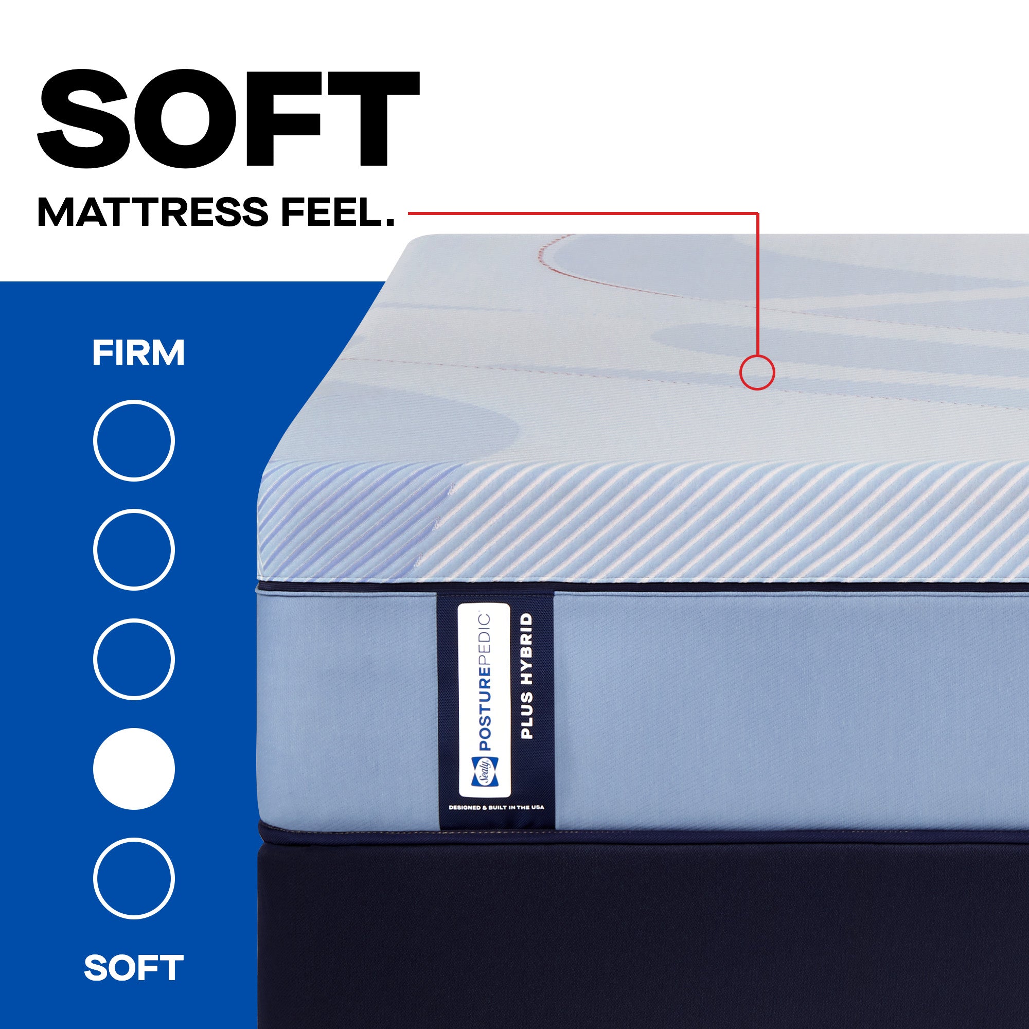 Sealy Posturepedic® Plus Hybrid Patterson Soft Mattress