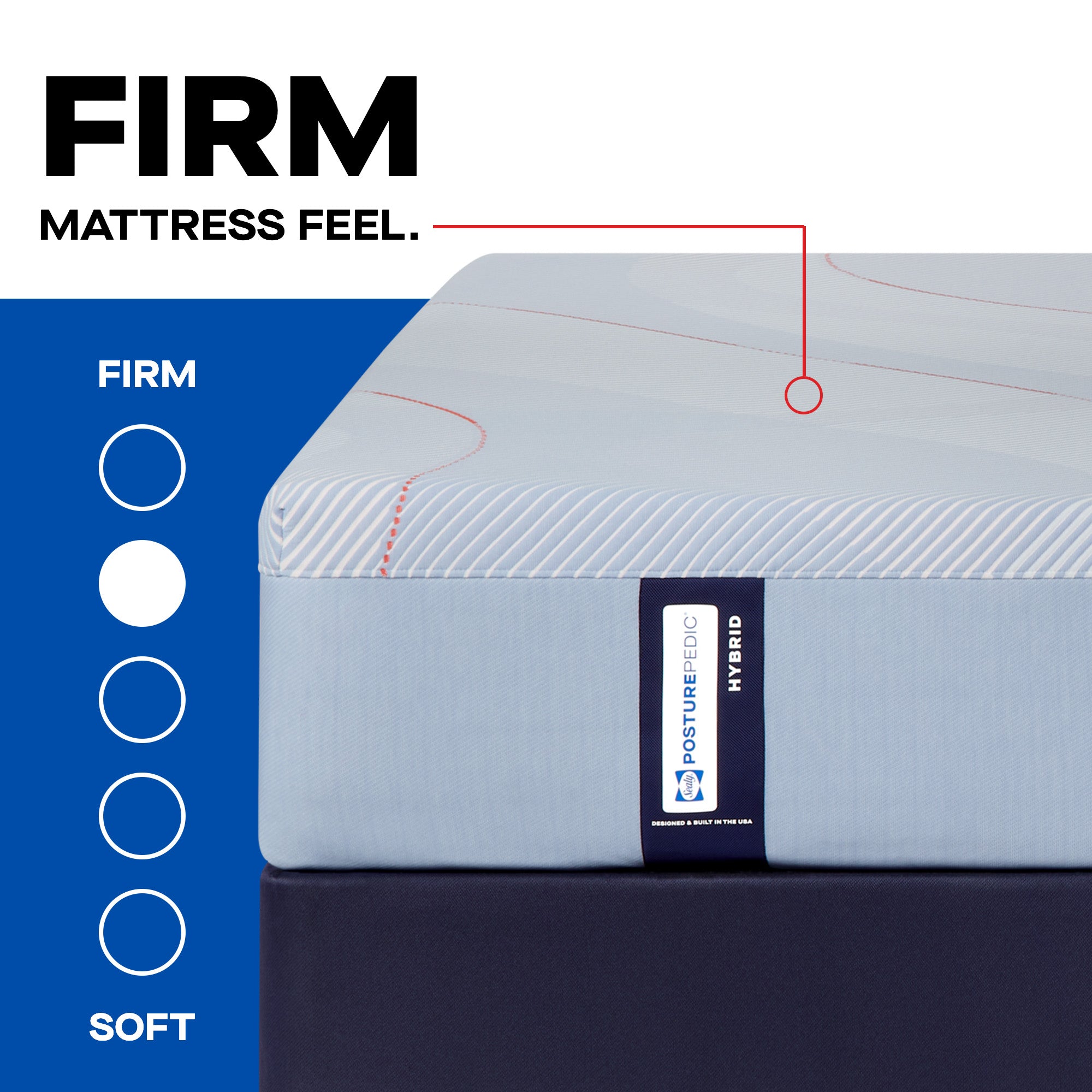 Sealy Posturepedic® Hybrid Medina Firm Mattress