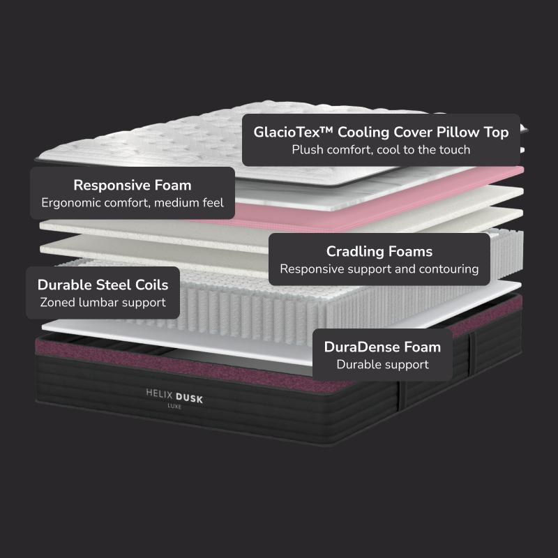 Helix Dusk Luxe Hybrid Mattress