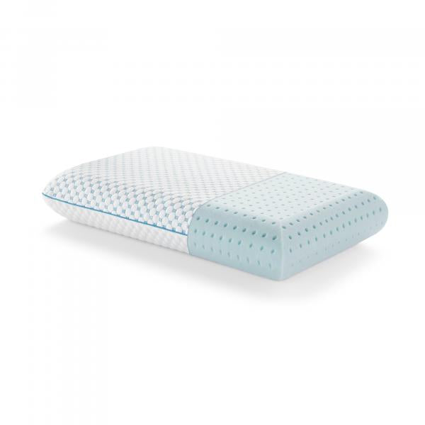 HYPERCHILL™ TECHNOLOGY GEL MEMORY FOAM PILLOW + REVERSIBLE COOLING COVER