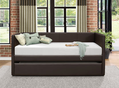 Adra Dark Brown Daybed with Trundle