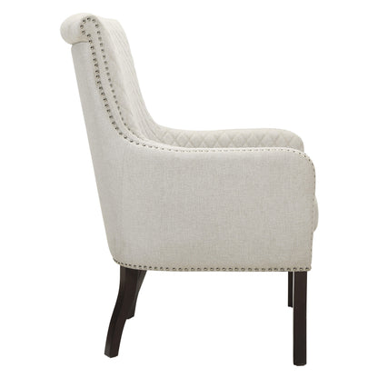 Avalon Beige Quilted Accent Chair