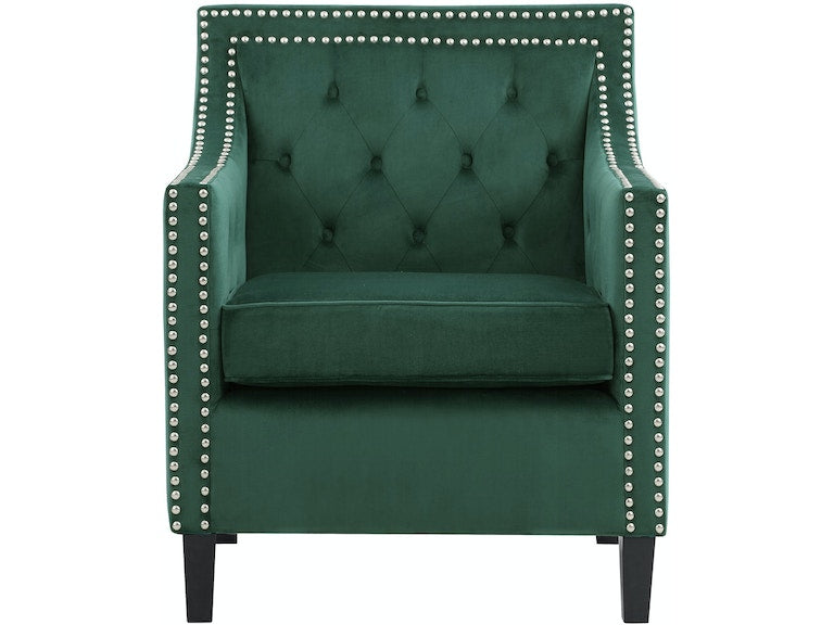 Graziso Green Velvet Accent Chair