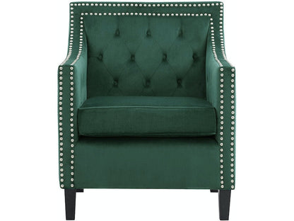 Graziso Green Velvet Accent Chair