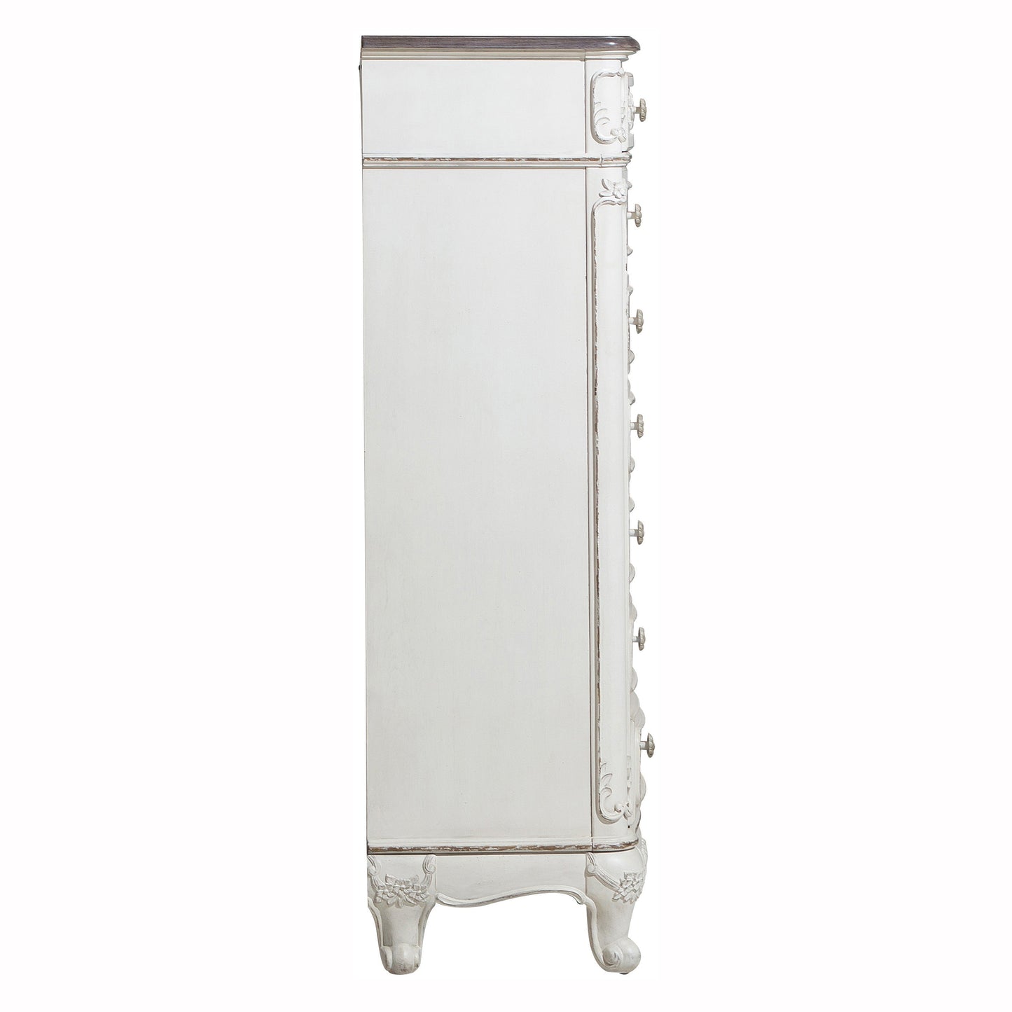 Cinderella Antique White 7-Drawer Tall Chest