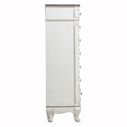 Cinderella Antique White 7-Drawer Tall Chest