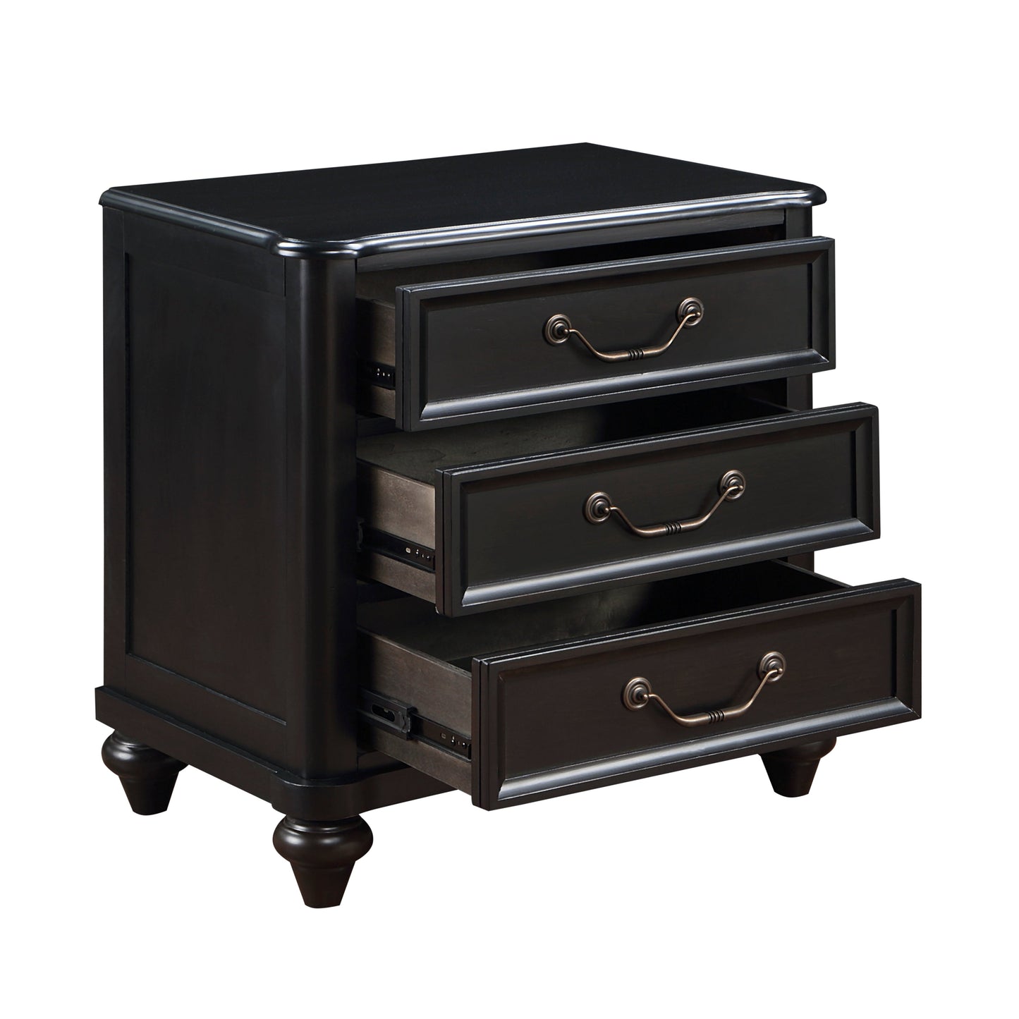 Herman Charcoal Brown Nightstand