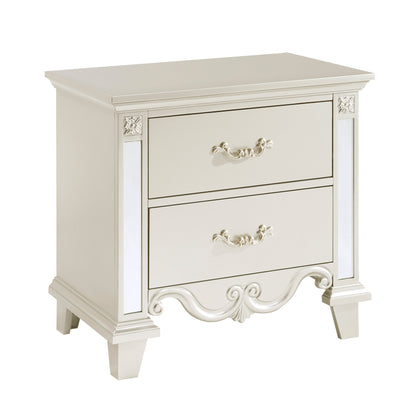 Ever Champagne Mirrored Nightstand