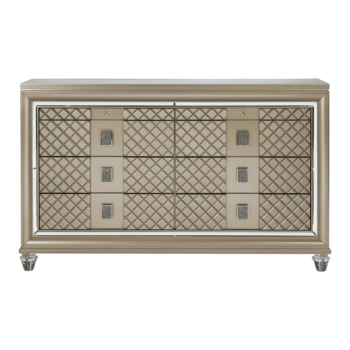 Loudon Champagne Metallic Dresser