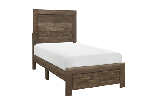 Corbin Brown Twin Panel Bed