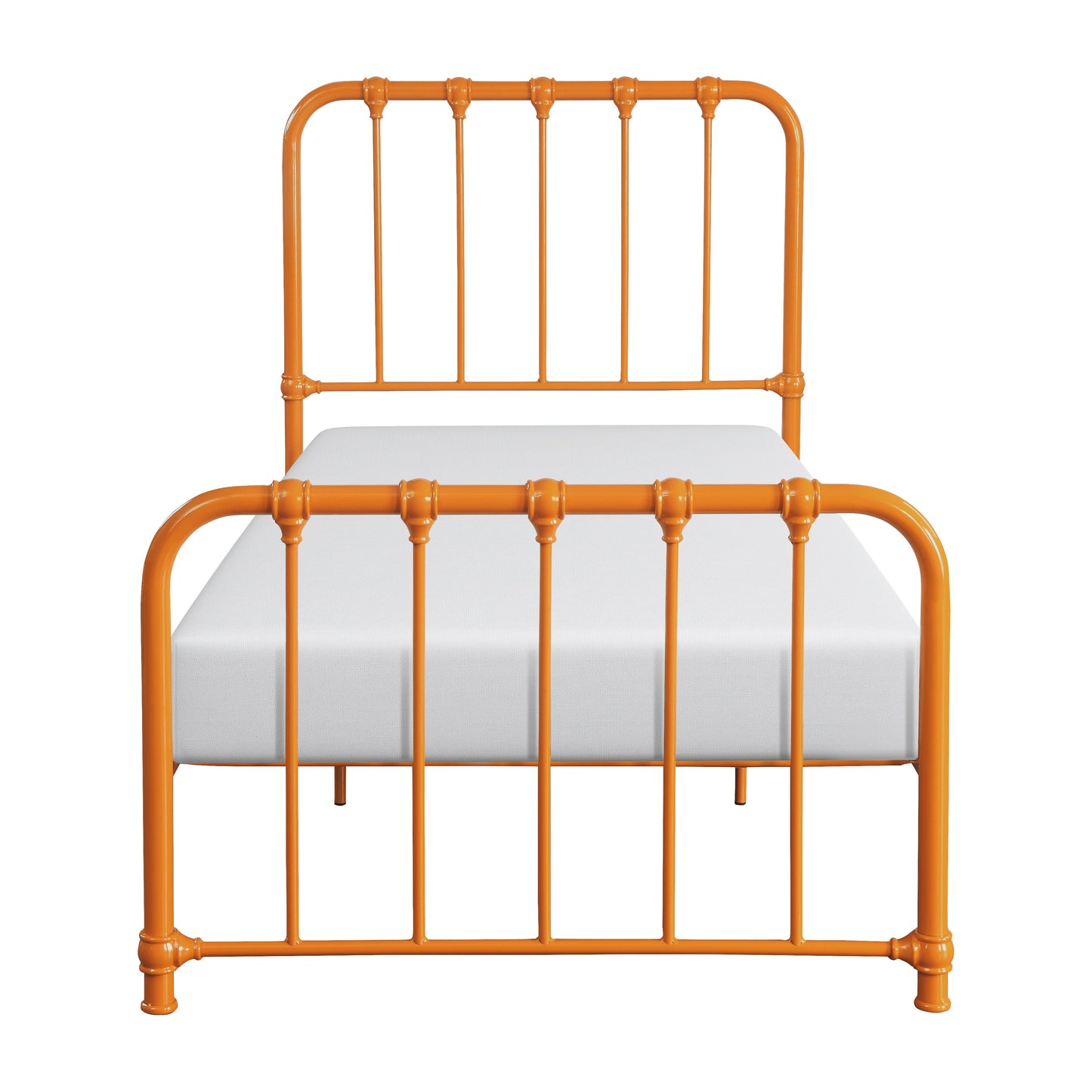 Bethany Orange Twin Metal Platform Bed