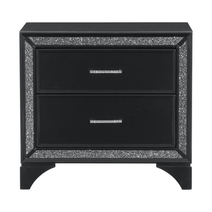 Salon Black Nightstand