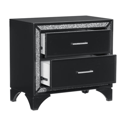 Salon Black Nightstand