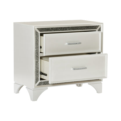 Salon White Nightstand