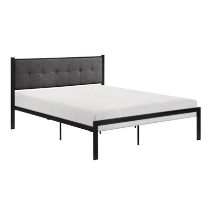 Samuel Black Metal Full Platform Bed