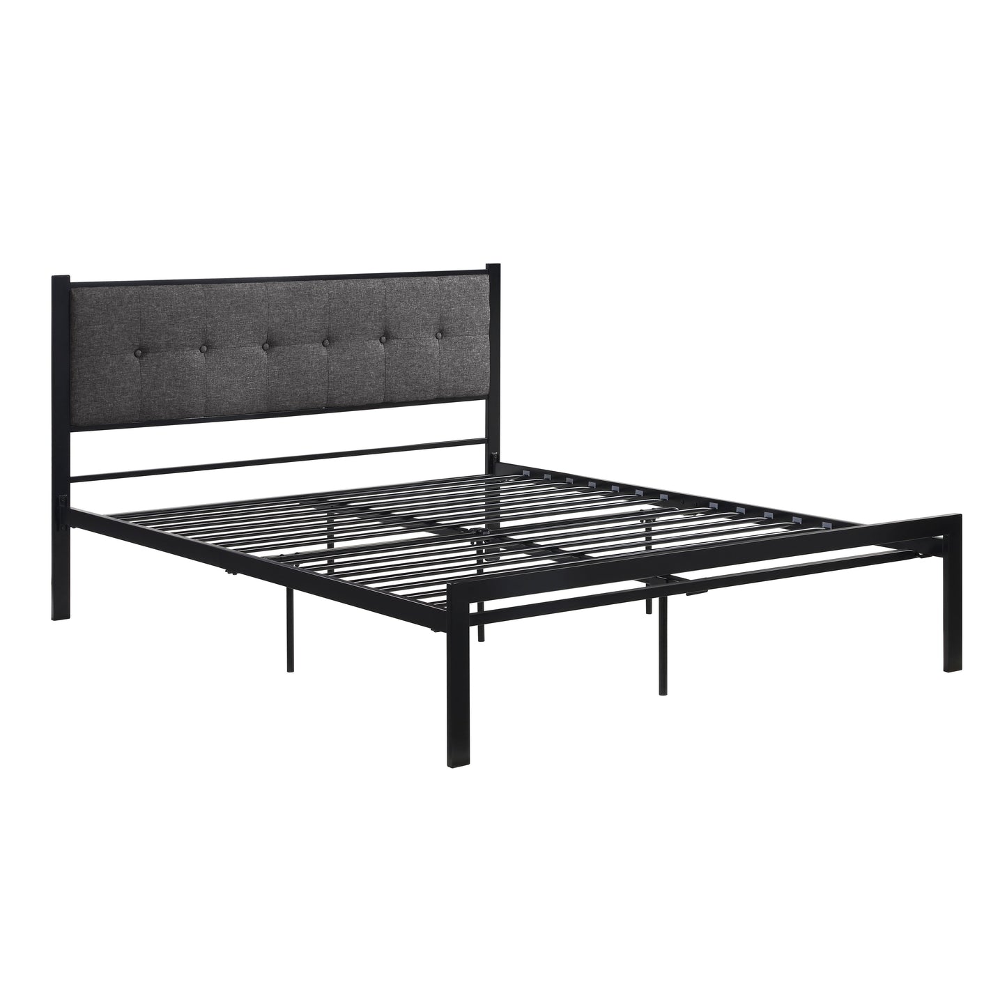 Samuel Black Metal Full Platform Bed