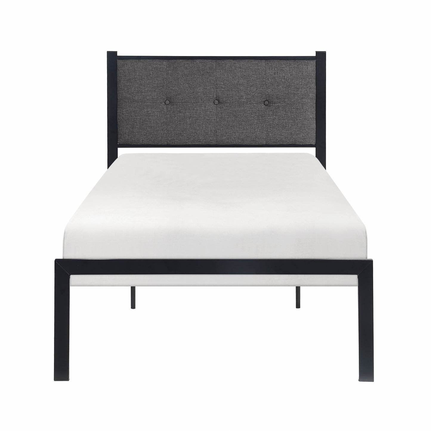 Samuel Black Metal Twin Platform Bed