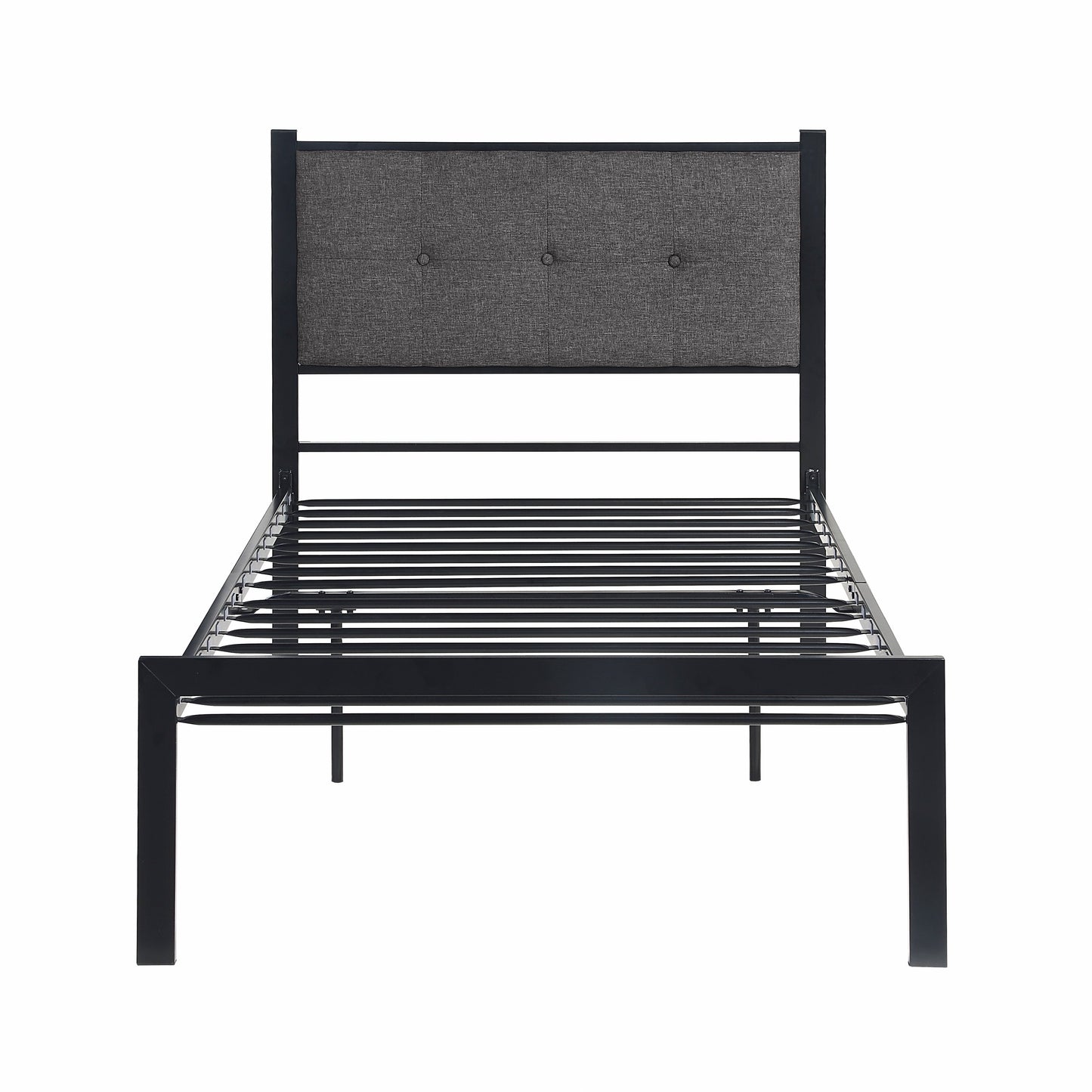 Samuel Black Metal Twin Platform Bed