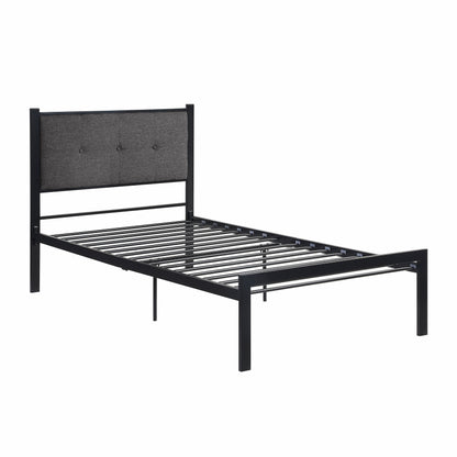 Samuel Black Metal Twin Platform Bed