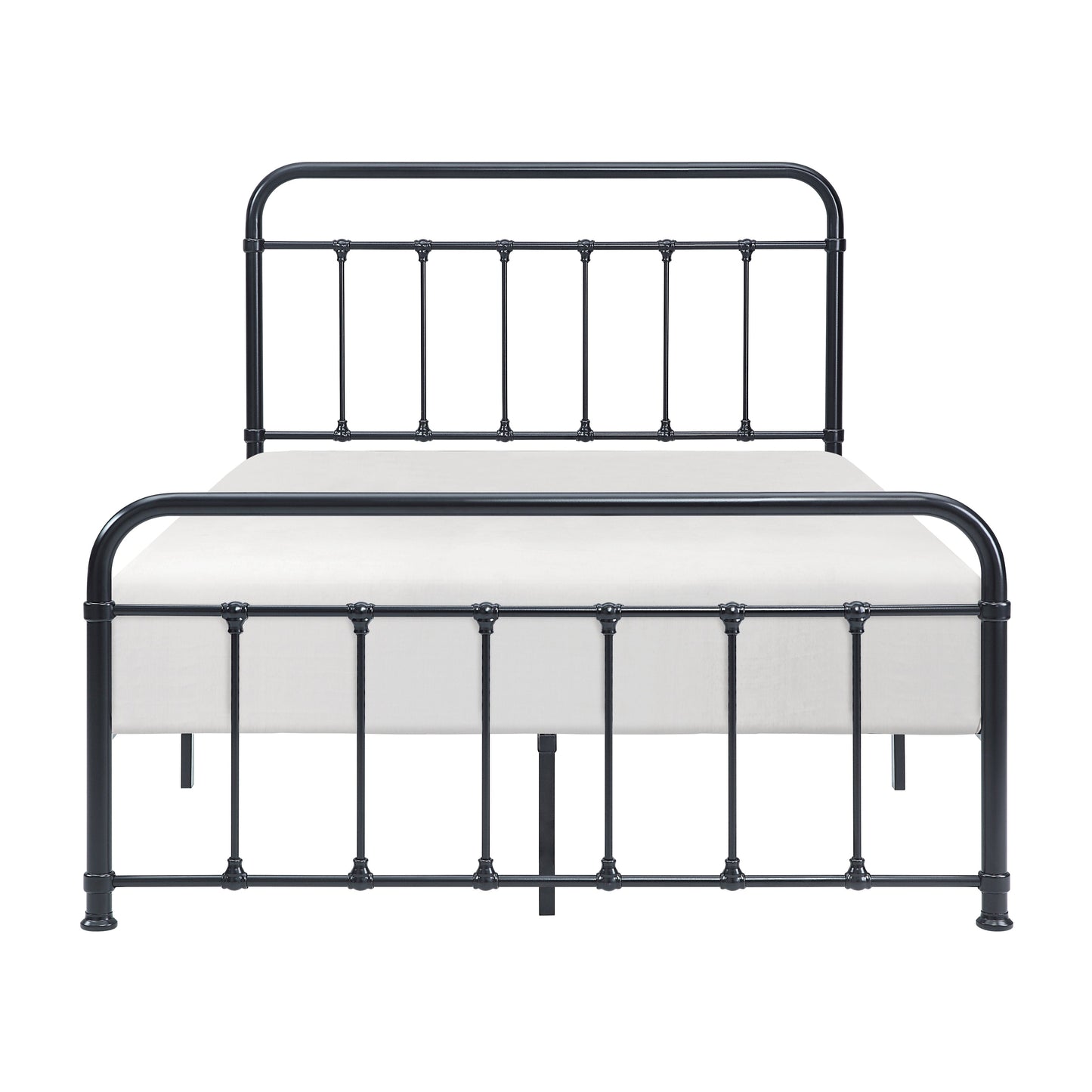 Fawn Black Metal Full Platform Bed