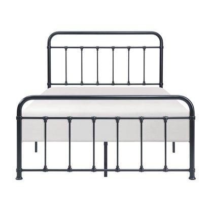 Fawn Black Metal Full Platform Bed