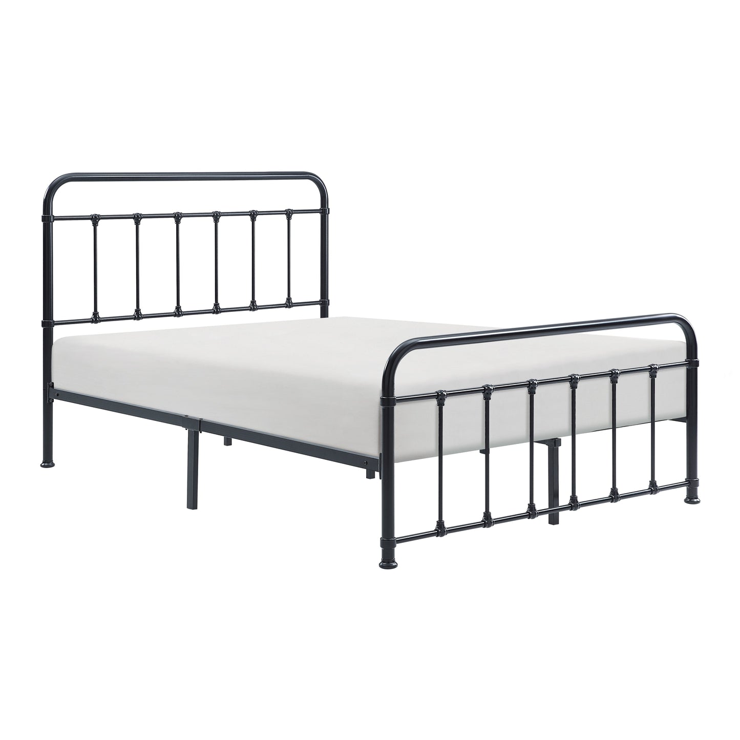 Fawn Black Metal Full Platform Bed