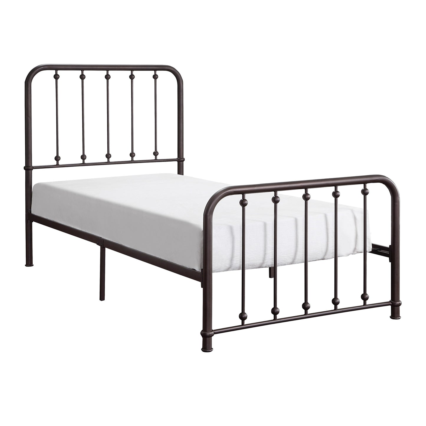 Larkspur Antique Bronze Twin Metal Platform Bed