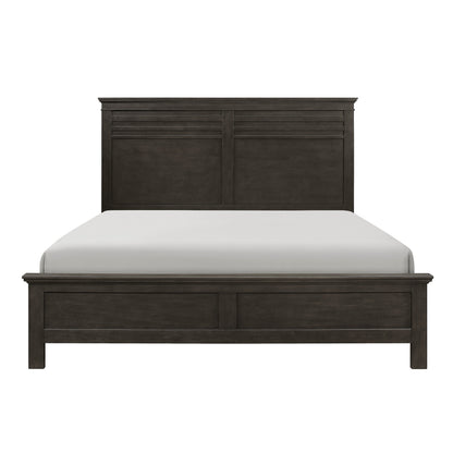 Blaire Farm Charcoal Gray Queen Panel Bed