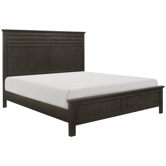 Blaire Farm Charcoal Gray Queen Panel Bed