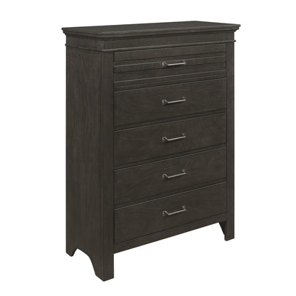 Blaire Farm Charcoal Gray Panel Bedroom Set