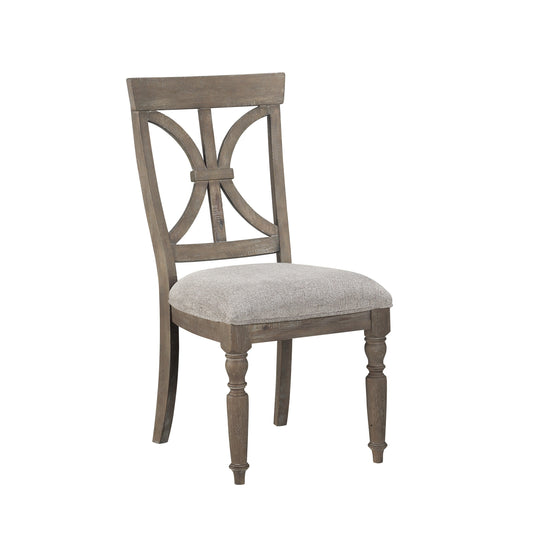 Cardano Driftwood Brown Side Chair, Set of 2