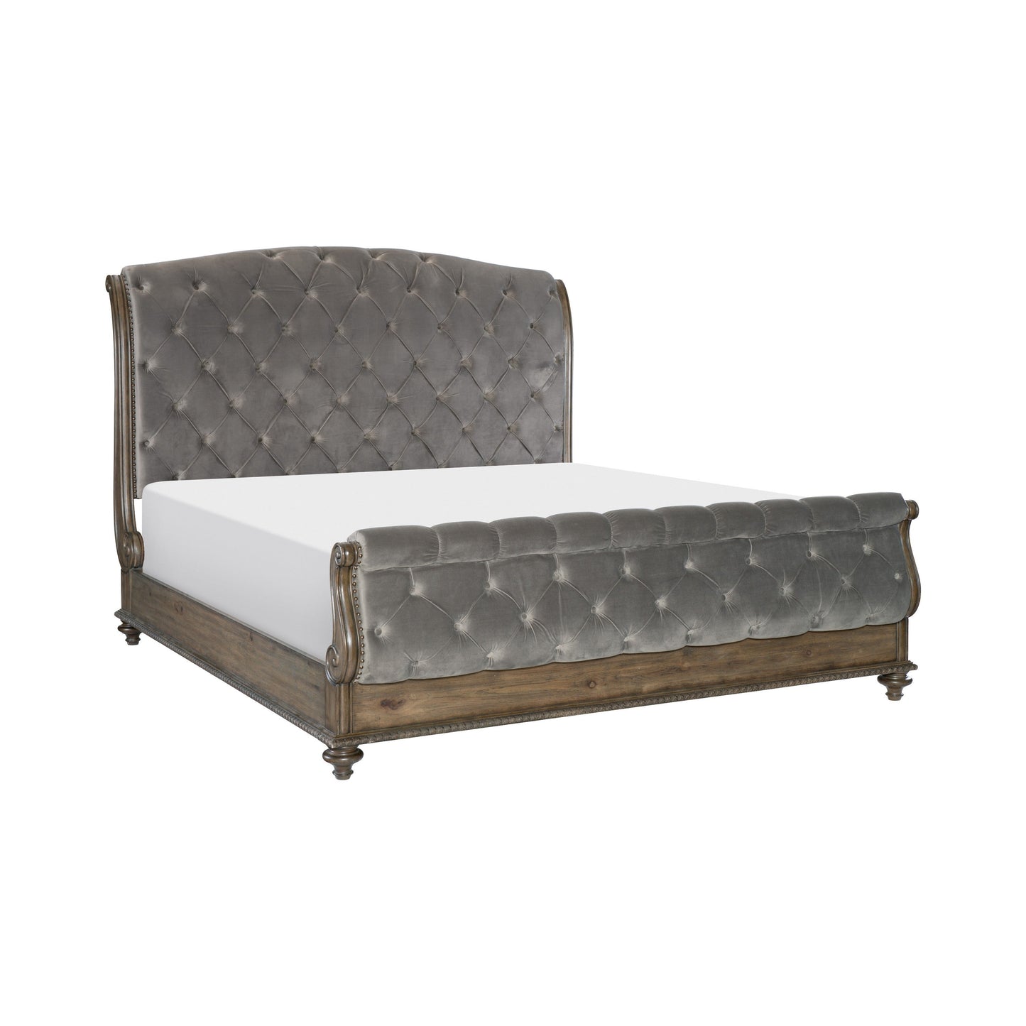 Rachelle Weathered Pecan King Bed