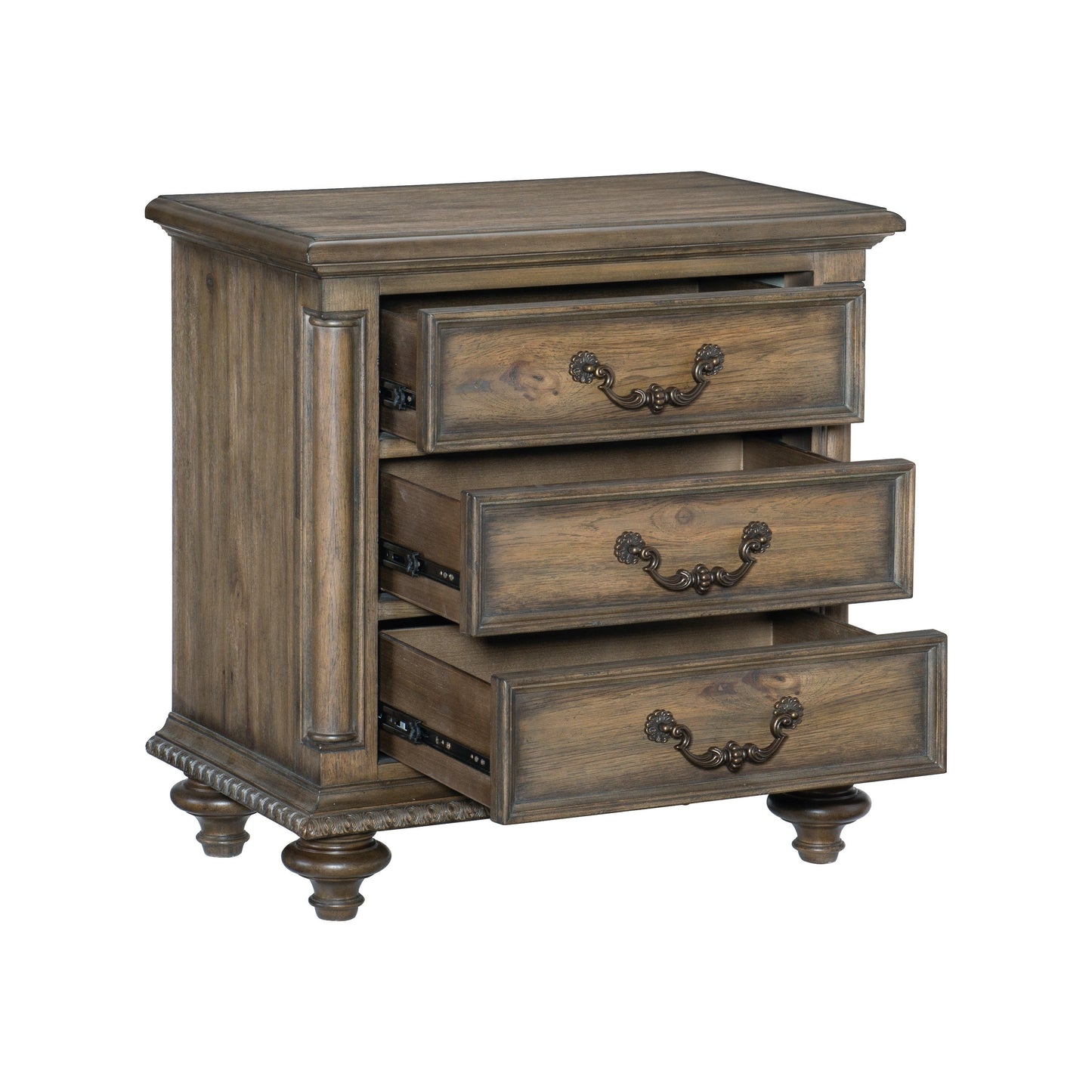 Rachelle Weathered Pecan Nightstand