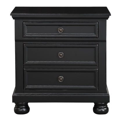 Laurelin Black Nightstand