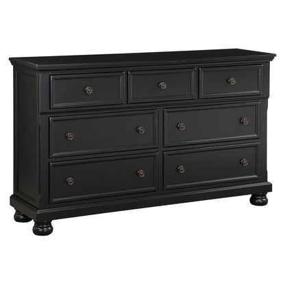 Laurelin Black Sleigh Storage Platform Bedroom Set