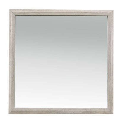 Nashville Antique White/Brown Mirror (Mirror Only)