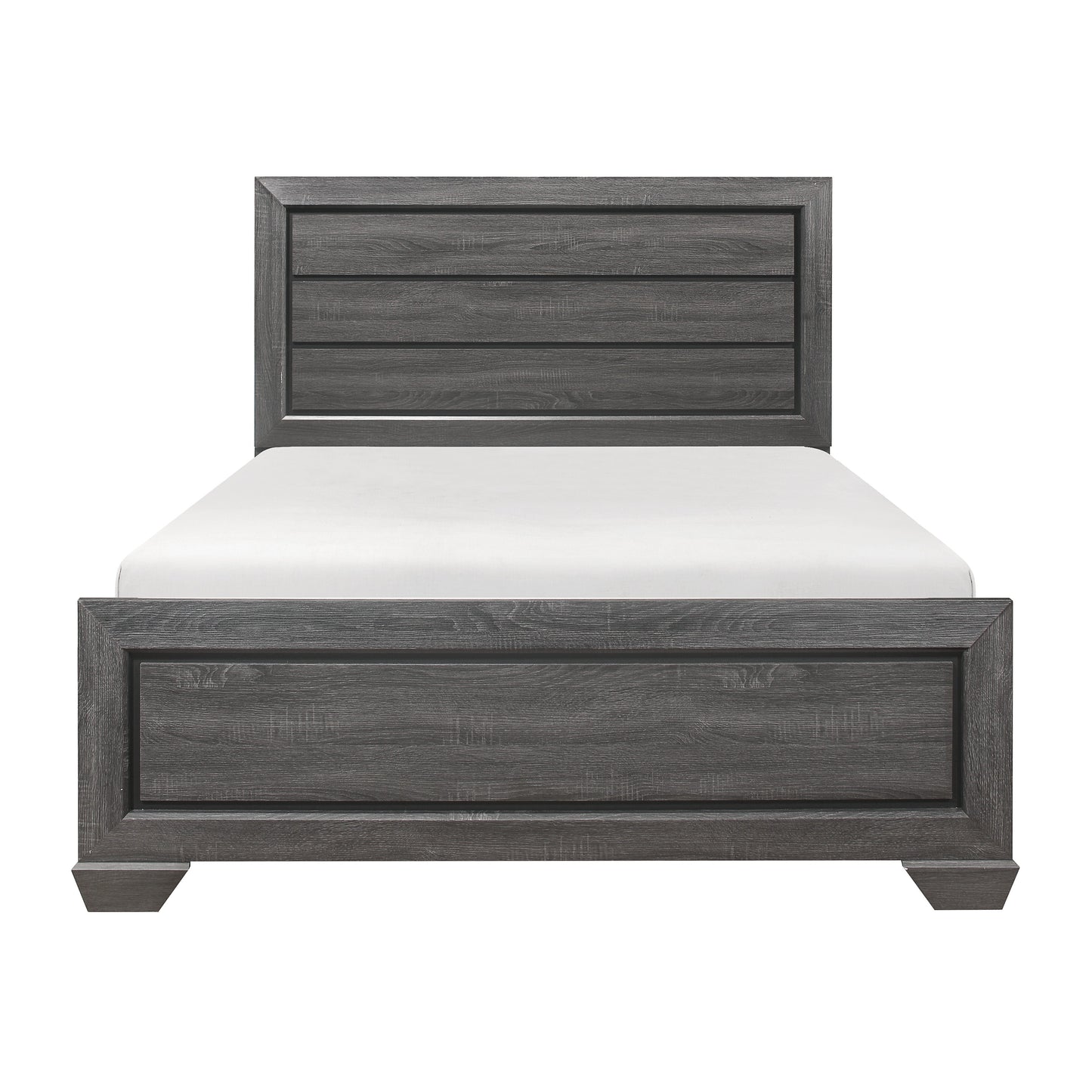 Beechnut Gray King Panel Bed