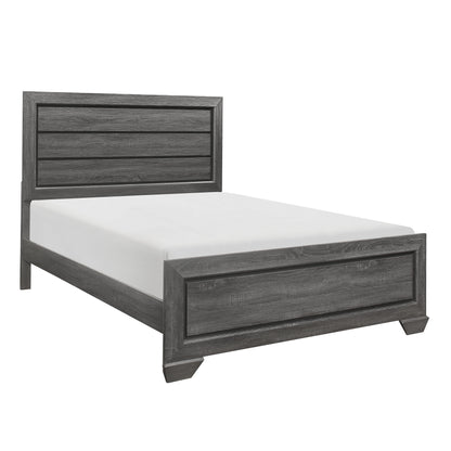 Beechnut Gray King Panel Bed