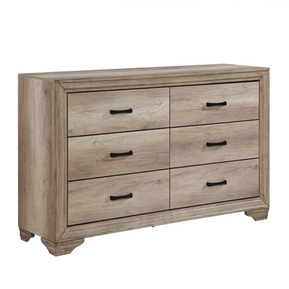 Lonan Rustic Panel Bedroom Set