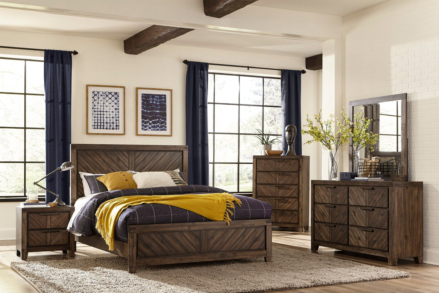 Parnell Rustic Panel Bedroom Set