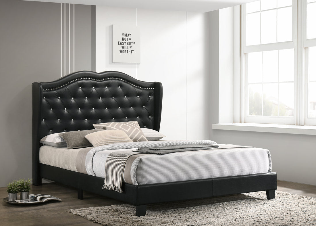 Paradise Black Full Platform Bed