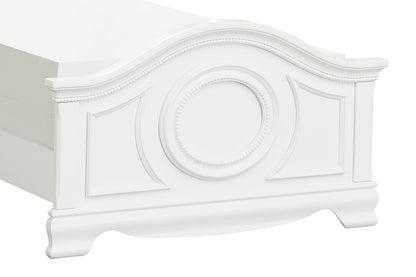 Lucida White Twin Panel Bed