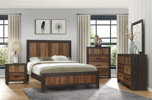 Cooper Wire Brushed Panel Bedroom Set