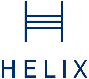 Helix mattress company logo. Mattress on Demand is an authorized Helix mattress dealer in Richmond, Texas.
