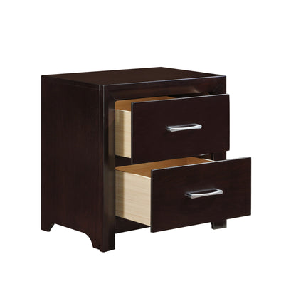 Edina Espresso Upholstered Panel Youth Bedroom Set