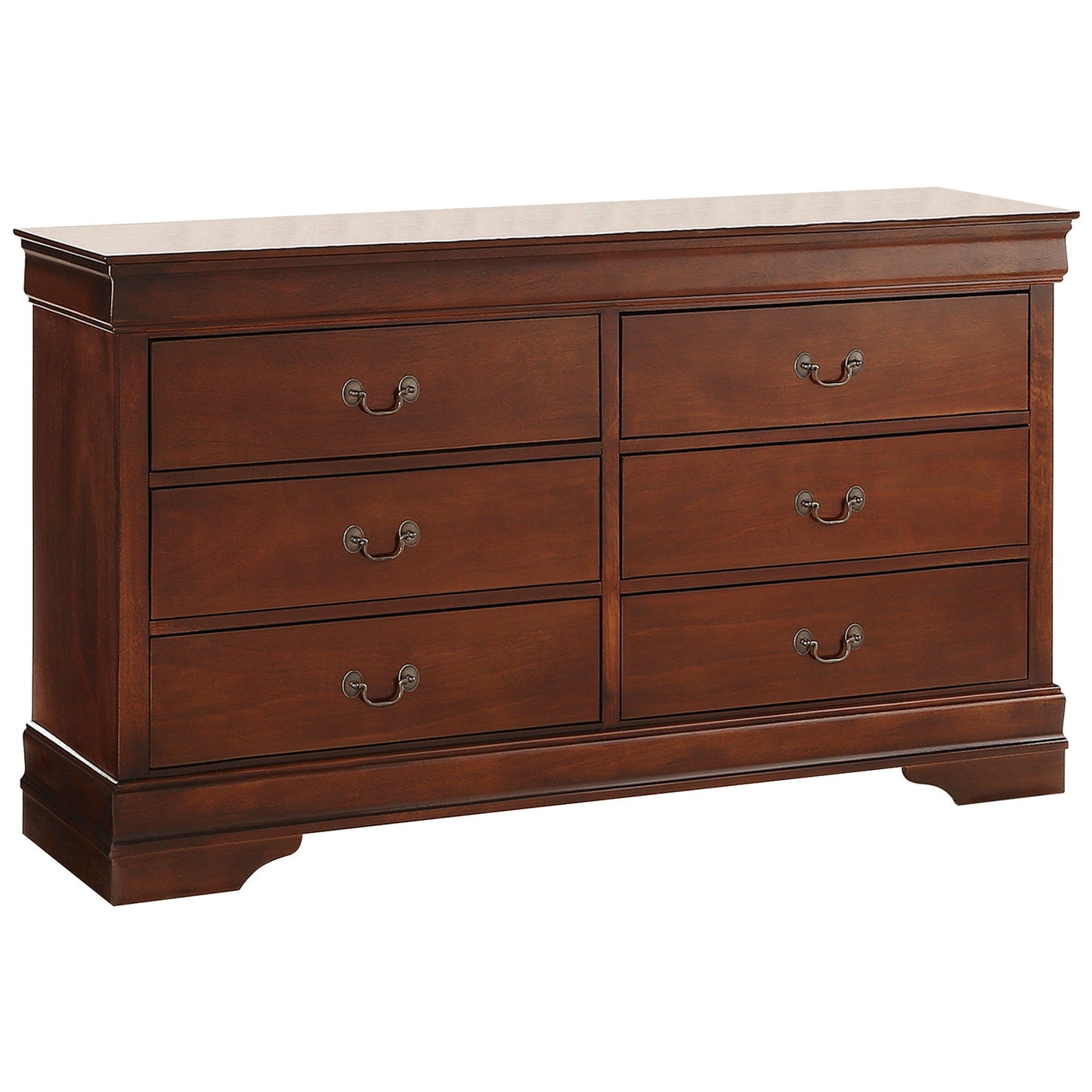 Mayville Brown Cherry Sleigh Bedroom Set