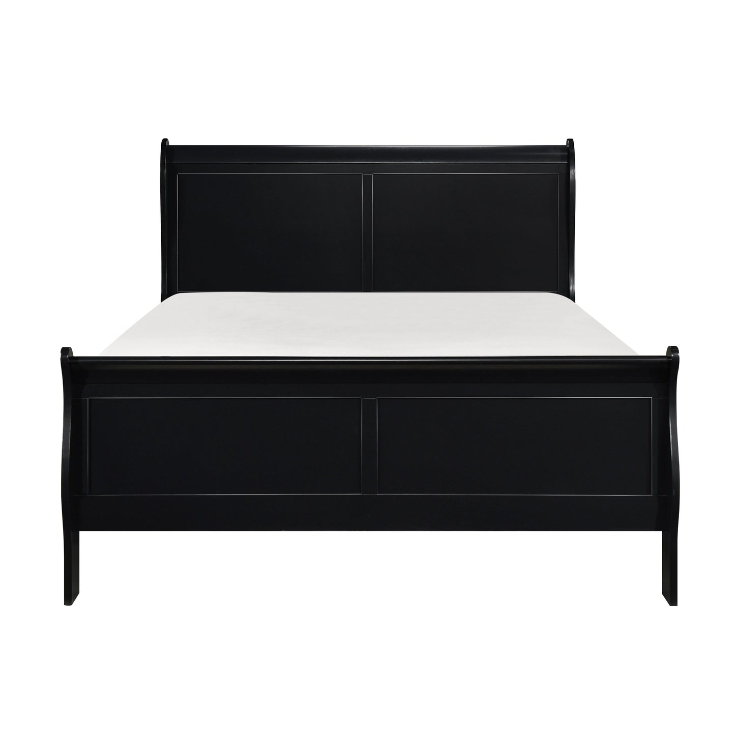 Mayville Black Full Sleigh Bed