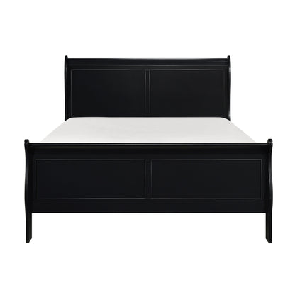 Mayville Black Full Sleigh Bed