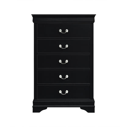 Mayville Black Sleigh Bedroom Set