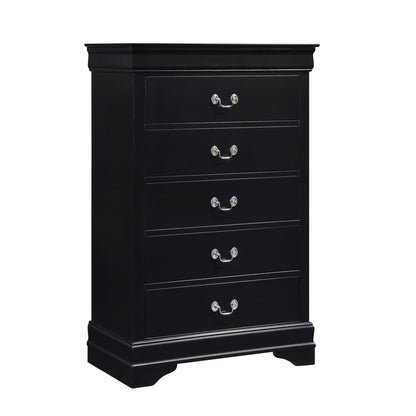 Mayville Black Sleigh Bedroom Set